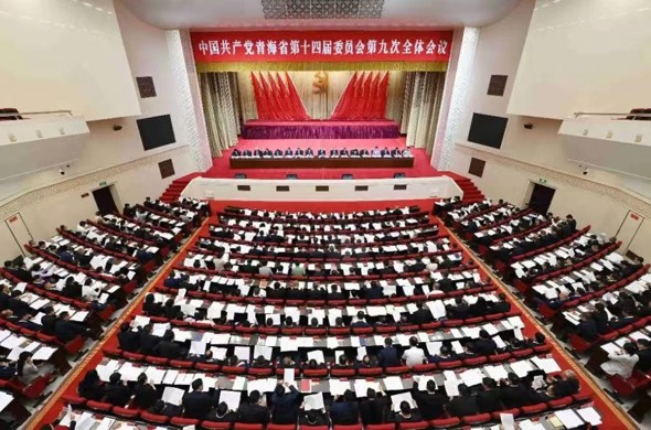 中共青海省委十四届九次全体会议召开