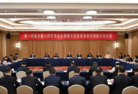 青海代表团举行第一次全体会议